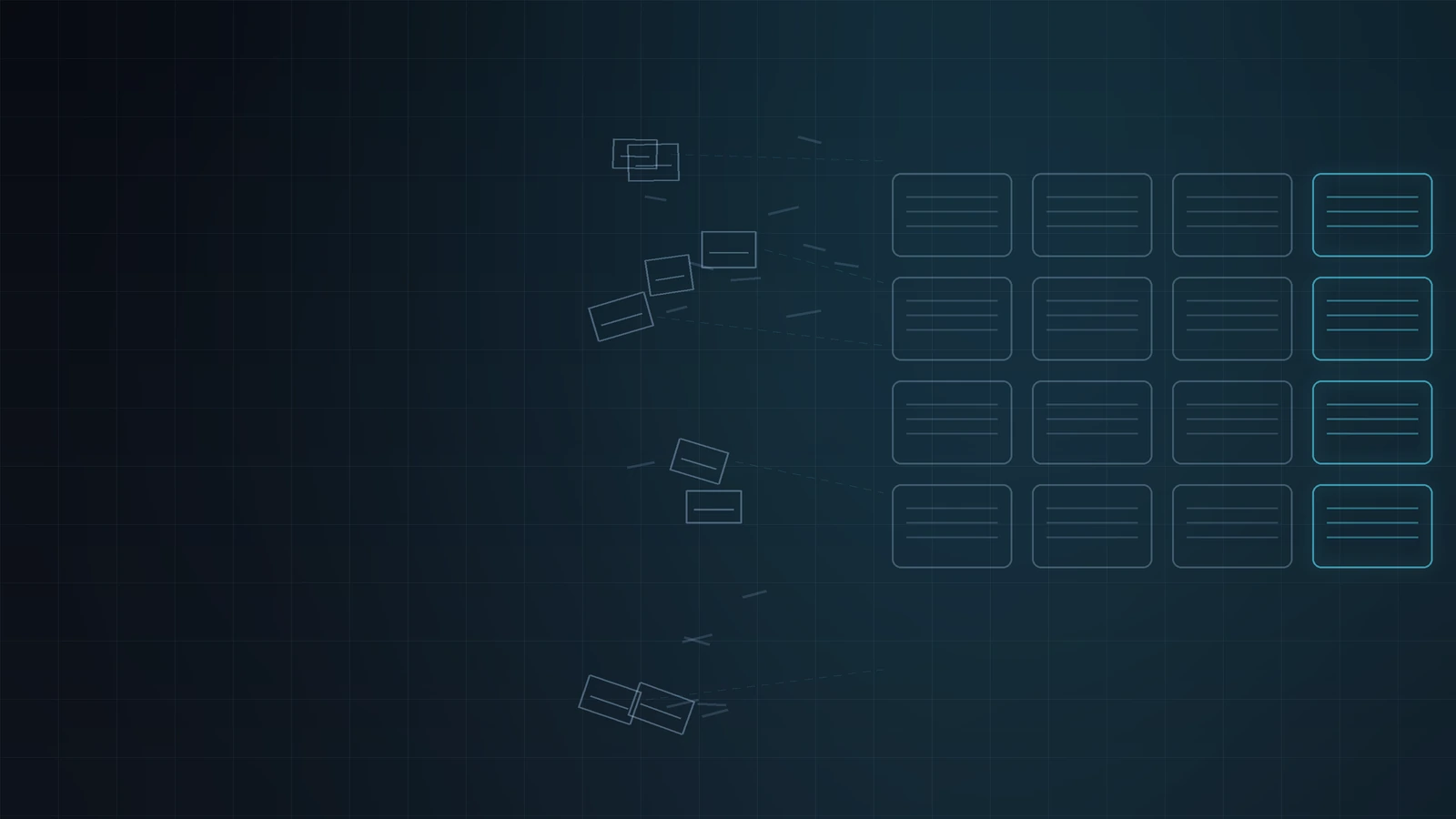 B2B researcher organizing structured prospect and account records into a targeted list.